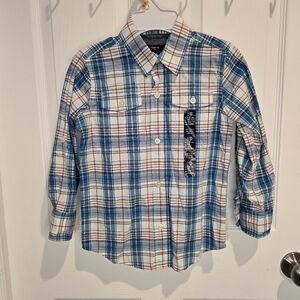 GAP Kids NWT Plaid Button-Up Shirt Size XS 4-5